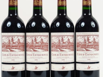 4 BOUTEILLES CHÂTEAU COS D'ESTOURNEL GCC ST ESTEPHE - 1996