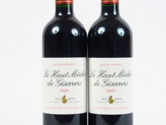 Vente aux enchères 2 BOUTEILLES LE HAUT MEDOC DE GISCOURS 'GRANDE RESERVE' - 2009  