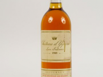Vente aux enchères 1 BOUTEILLE CHÂTEAU D'YQUEM 1er CCS SAUTERNES - 1989 - ELT