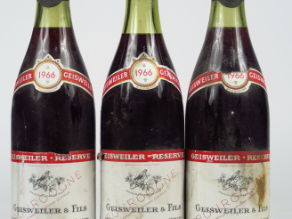 Vente aux enchères 3 BOUTEILLES BOURGOGNE GEISWELLER   FILS- 1966 - 3 CM/ELA