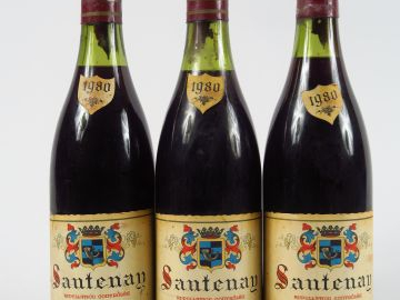 3 BOUTEILLES SANTENAY R. DE FOULANGES - 1980 - 2 à 3 CM/4 CM