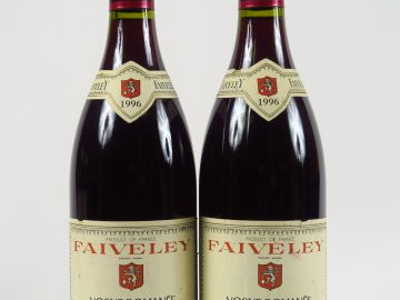 2 BOUTEILLES VOSNE ROMANEE FAIVELEY - 1996