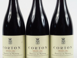 Vente aux enchères 3 BOUTEILLES CORTON GC BONNEAU DU MARTRAY - 2005