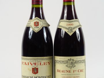 2 BOUTEILLES : 1 BEAUNE 1er CRU 'LES CENT VIGNES' REGNARD 1999 - 1 CHA
