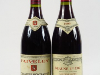 Vente aux enchères 2 BOUTEILLES : 1 BEAUNE 1er CRU 'LES CENT VIGNES' REGNARD 1999 - 1 CHA