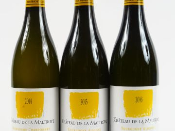 3 BOUTEILLES CHÂTEAU DE LA MALTROYE : 2 ALIGOTE (1 de 2015-1 DE 2016) 