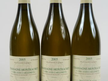 3 BOUTEILLES CHASSAGNE MONTRACHET 1er CRU 'LES CAILLERETS' M. COLIN - 