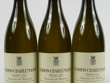 3 BOUTEILLES CORTON CHARLEMAGNE GC BONNEAU DU MARTRAY - 2005