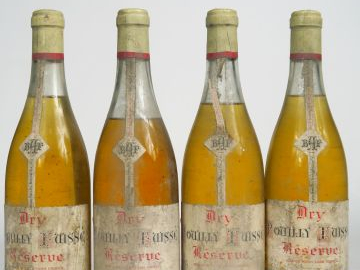 4 BOUTEILLES POUILLY FUISSE DRY 'RESERVE' BOUCHARD AINE   FILS - ETA/B