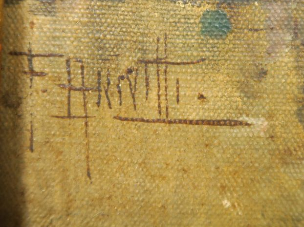 Filippo ANIVITTI "La place d'Espagne  à Rome" Huile sur toile. Signée 