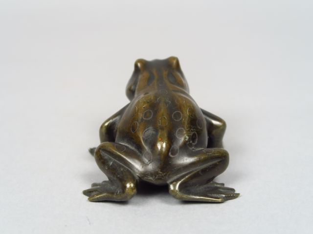 Sujet en bronze 'Crapaud' Dim. 5 x 7 cm