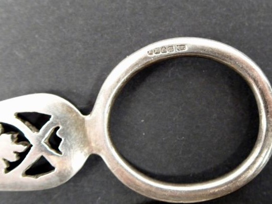 Paire de ciseaux à raisin en argent anglais