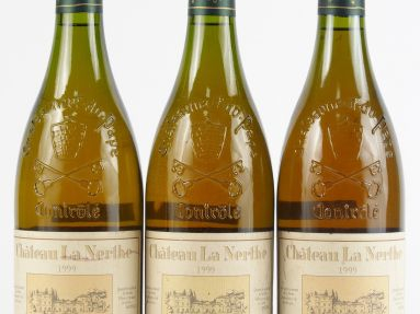 3 BOUTEILLES CHÂTEAU LA NERTHE BLANC CHATEAUNEUF DU PAPE - 1999