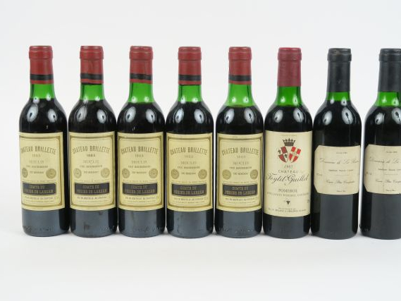 8 DEMI BOUTEILLES : 5 CHÂTEAU BRILLETTE CB MOULIS 1983 4 HEP/1 MEP - 1