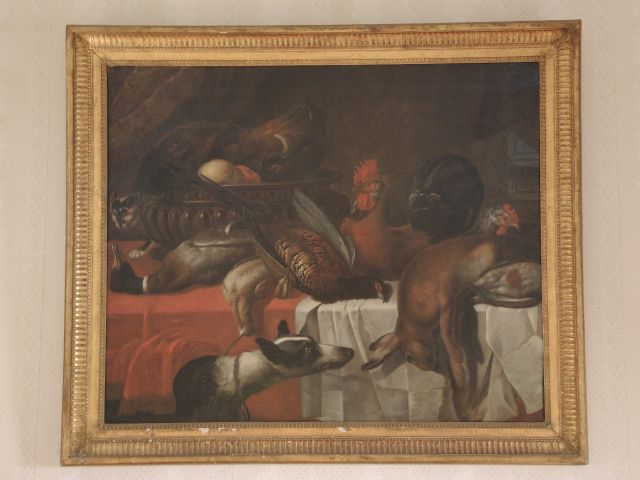 Peter Van Boucle. « Nature morte »	. Huile sur toile, signée. Dim. : 9