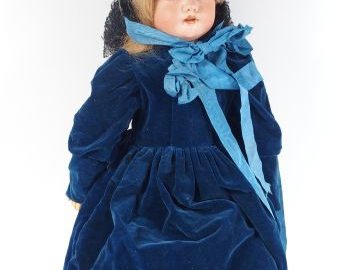 Poupée tete porcelaine marque Simon et Halbig moule 1079, bouche ouver