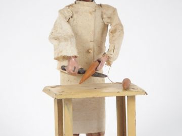 Petit automate mécanique Fernand Martin 'le cuisinier', mécanisme à re