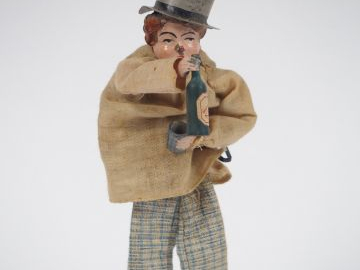 Petit automate mécanique Fernand Martin 'Le pochar', à restaurer