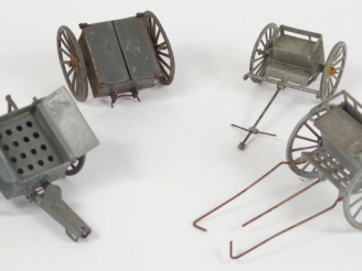 Vente aux enchères SR. Attelage et partie de train d'artillerie : 4 pièces