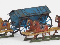 Vente aux enchères Lot de 2 attelages demi rondebosse fin XIXème (état d'usage, traces de