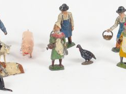 Vente aux enchères Lot de personnages de ferme et animaux de marque Britains et BF : 18 p