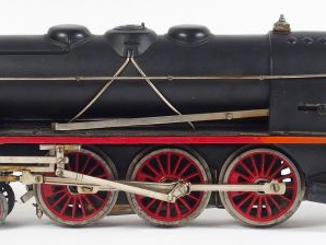 Locomotive à vapeur vive Marklin 231, sans tender, repeinte