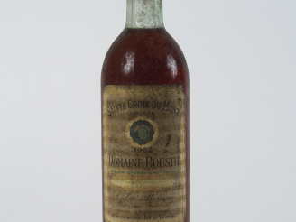 Vente aux enchères 1 BOUTEILLE DOMAINE ROUSTIT STE CROIX DU MONT- 1962 - LB/EF