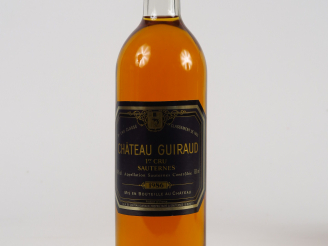 Vente aux enchères 1 BOUTEILLE CHÂTEAU GUIRAUD 1er CC SAUTERNES - 1986