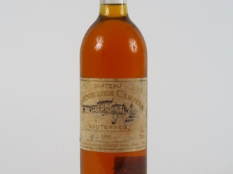 Vente aux enchères 1 BOUTEILLE CHÂTEAU MAYNE DES CARMES SAUTERNES - 1990 - EF