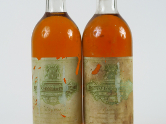 Vente aux enchères 2 BOUTEILLES CHÂTEAU COUTET 1er CC SAUTERNES - 1990 - BG/EA