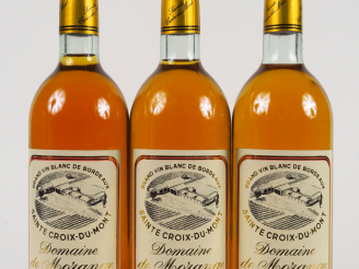 Vente aux enchères 3 BOUTEILLES DOMAINE DE MORANGE STE CROIX DU MONT - 1991 - BG