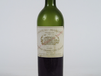 Vente aux enchères 1 BOUTEILLE CHÂTEAU MARGAUX 1er GCC MARGAUX - 1949 - GRANDE VIDANGE