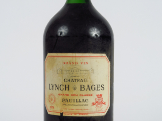 Vente aux enchères 1 DMG (3 l) CHÂTEAU LYNCH BAGES GCC PAUILLAC - 1978 - BG/CAPS CIRE AB