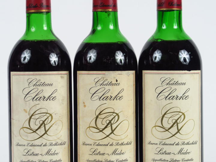 3 BOUTEILLES CHÂTEAU CLARKE LISTRAC MEDOC - 1979 - MEP