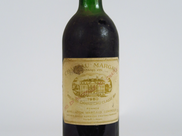 1 BOUTEILLE CHÂTEAU MARGAUX 1er GCC MARGAUX - 1980 - HEP/BS/EA