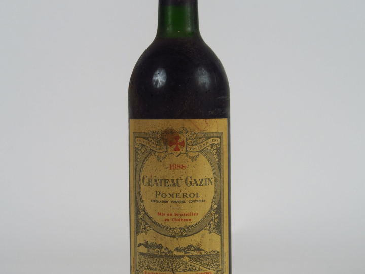 1 BOUTEILLE CHÂTEAU GAZIN POMEROL - 1988 - BG/ET