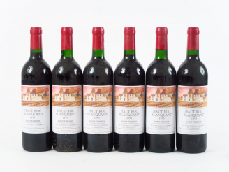 Vente aux enchères 6 BOUTEILLES HAUT ROC BLANQUANT ST EMILION  - 1995 - 2 BG