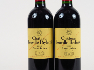 Vente aux enchères 2 BOUTEILLES CHÂTEAU LEOVILLE POYFERRE GCC ST JULIEN - 2008