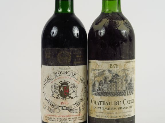 2 BOUTEILLES : 1 CHÂTEAU FOURCAS HOSTEN LISTRAC 1985 LS/CAPS ABS - 1 C