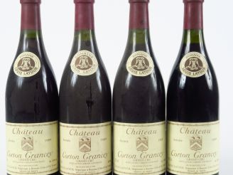 Vente aux enchères 4 BOUTEILLES CHÂTEAU CORTON GRANCEY L. LATOUR - 1989