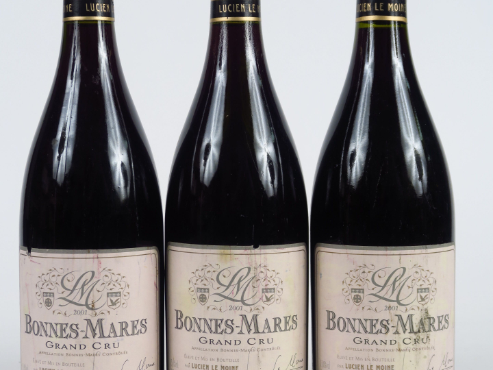 3 BOUTEILLES BONNES MARES GC L. LEMOINE - 2001 - ETLA