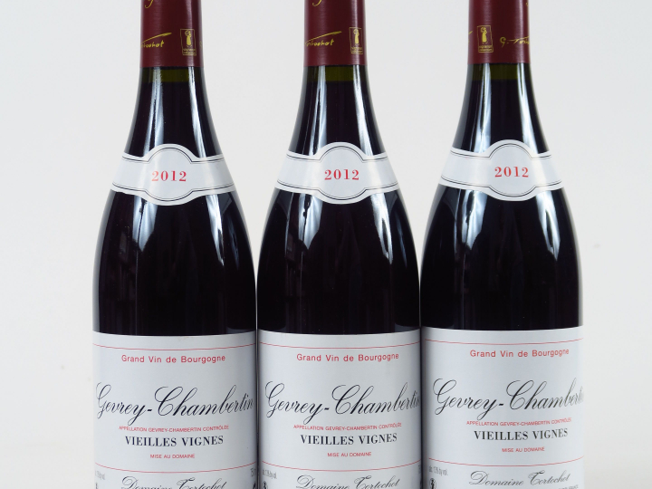 3 BOUTEILLES GEVREY CHAMBERTIN V.V. DOMAINE TORTOCHOT - 2012