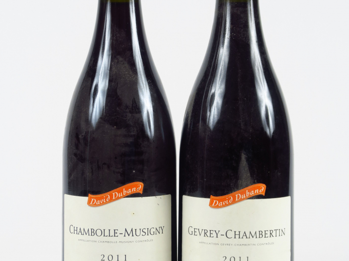 2 BOUTEILLES D. DUBAND : 1 GEVREY CHAMBERTIN 2011 - 1 CHAMBOLLE MUSIGN