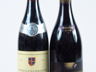 Vente aux enchères 2 BOUTEILLES : 1 GEVREY CHAMBERTIN VAUCHER 2003 - 1 CHAMBOLLE MUSIGNY 