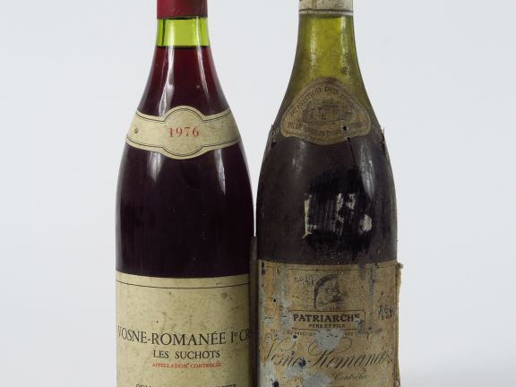 2 BOUTEILLES VOSNE ROMANEE : 1 de 1er CRU 'LES SUCHOTS' DOMAINE DE LA 