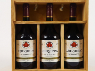 Vente aux enchères 3 BOUTEILLES CHÂTEAU CAIRANNE CÔTES DU RHONE - 1995 - CBO