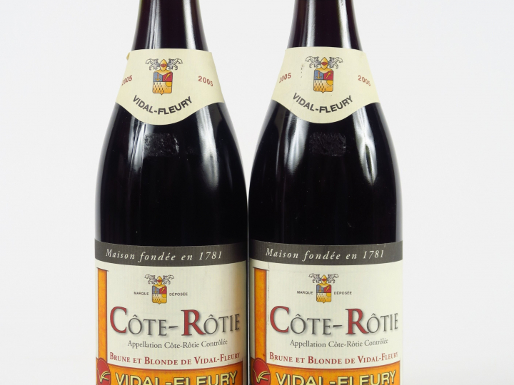 2 BOUTEILLE CÔTE ROTIE VIDAL FLEURY - 2005