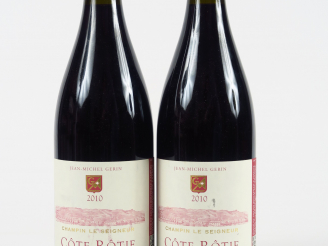 Vente aux enchères 2 BOUTEILLES CÔTE ROTIE 'CHAMPIN LE SEIGNEUR' J.M. GERIN - 2010