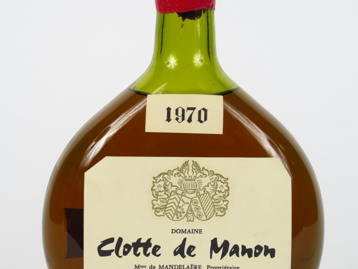 1 BOUTEILLE BAS ARMAGNAC CLOTTE DE MANON Mme de MANDELAERE 42° - 1970