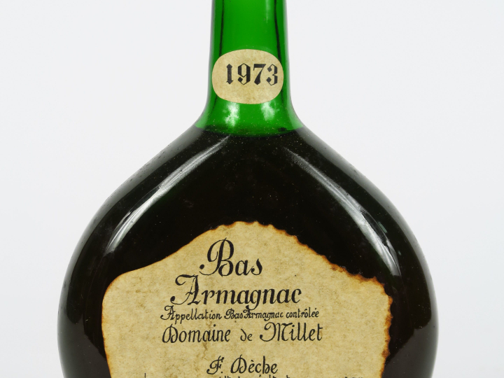 1 BOUTEILLE BAS ARMAGNAC CHÂTEAU DE MILLET F. DECHE 42° - 1973
